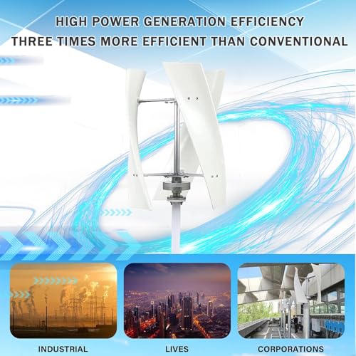 18000W Vertical Wind Turbine Generator Kit for Home & Business - Powerful 48V Windmill with Controller for Industrial Energy Supply - Eco-Friendly Renewable Energy Solution