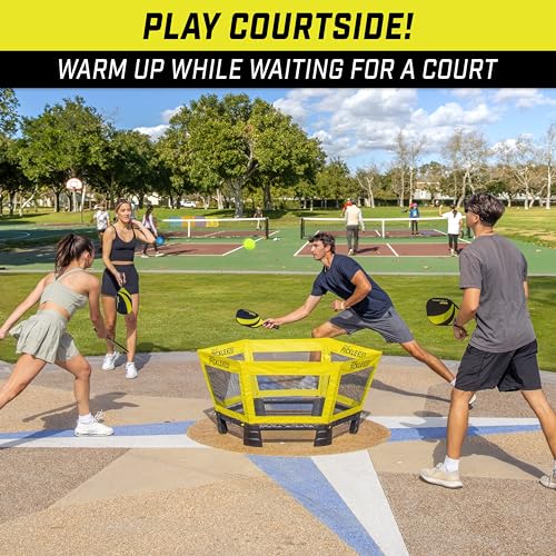GoSports Pickle 360 Game Set - Pickleball Without a Court - Outdoor Lawn, Beach, and Backyard Paddle Ball Game