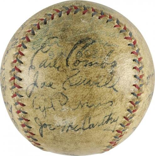 Babe Ruth & Lou Gehrig 1934 New York Yankees Team Signed Baseball PSA DNA COA - Autographed Baseballs