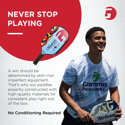 GAMMA Sports Shard NeuCore Pickleball Paddle, Graphite Power Surface and Honeycomb Grip, Extra Spin Shard