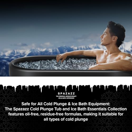 Spazazz Radi8 Cold Plunge Cleaner– 3-in-1 Water Treatment Formula for Ice Bath & Cold Plunge Tubs – Removes Scum, Cleans, Controls Odors – Dye Free & Skin Safe - 16 fl oz Bottle