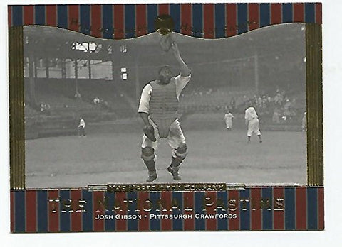 Josh Gibson baseball card (Homestead Grays Negro League) 2001 Upper Deck #64