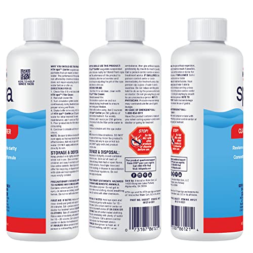 HTH Spa 86121 Clarifier, Concentrated Spa & Hot Tub Chemical for Crystal Clear Water, 16 oz