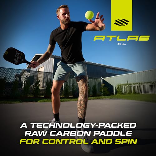 Selkirk Sport Atlas XL Pickleball Paddle | SLK Raw Carbon Fiber Paddle | The Perfect Starter for Any Upcoming Pickleball Player | Oasis