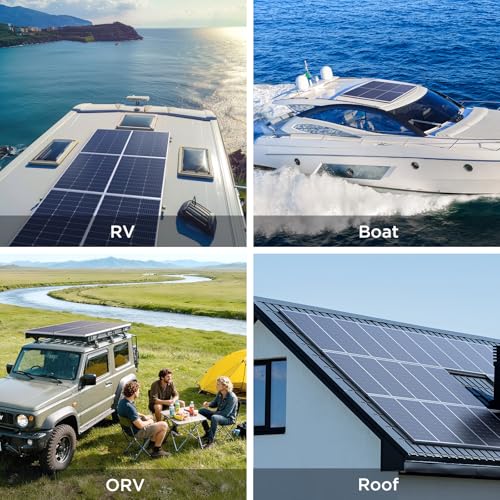 Callsun 400W Solar Panel, 4 Pcs 100 Watt Solar Panel with High-Output Design,High Efficiency Monocrystalline PV Module for for 12V/24V/48V System,RV,Home,Rooftop,Farm,Off-Grid Cabin,Emergency Backup
