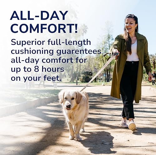 Dr. Scholl's Custom FiT Comfort – Plantar Fasciitis Insoles, Orthotics Shoe Inserts with Arch Support for Men & Women, Suitable for 220+ lbs, Stay on Your Feet All-Day with Optimum Cushioning, CF610