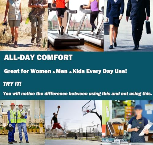 Shoe Insoles, Orthotic Insoles, Memory Foam Insoles Providing Great Shock Absorption and Cushion, Best Insoles for Men and Women for Everyday Use (M)