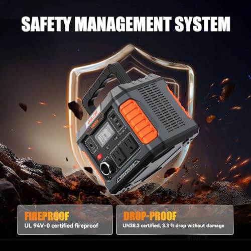 BALDR Portable Power Station, 330W(660W Peak) Solar Generator, 288Wh Solar Power Bank 120V Pure Sine Wave AC Outlet, 78000mAh Backup Lithium Battery for Home CPAP Camping Travel Outdoors Emergency