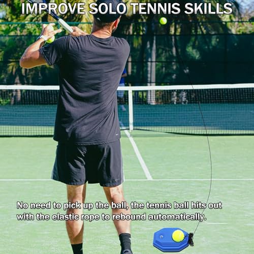 Magicorange Tennis Rackets for Adults 2 Players Recreational Tennis Racquet Set for Beginners and Professional with 4 Tennis Balls, 3 Overgrips, 1 Bag(Blue)