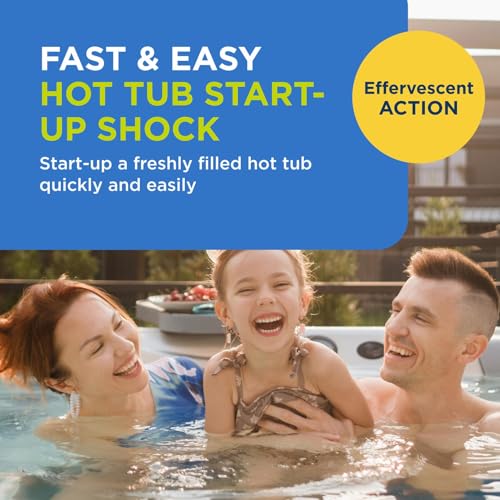 FROG Jump Start for Hot Tubs - Start-Up Chlorine Shock Removes Organic Contaminants & Establishes Chlorine Level - Hot Tub Set Up & Treatment - 3 Pack