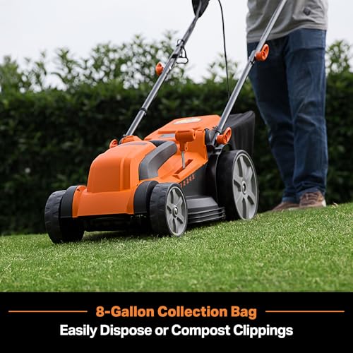 LawnMaster MEB1216K Electric Lawn Mower 16-Inch 12AMP
