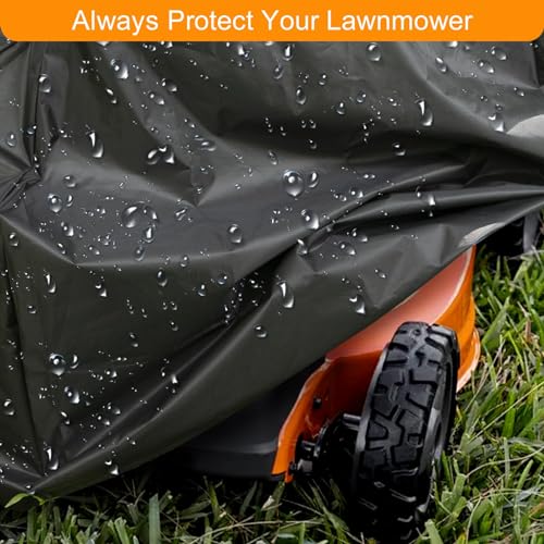 Lawn Mower Cover - Universal Fit Push Lawn Mower Cover for Outdoor UV Protection Waterproof, Dust