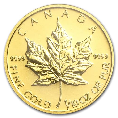 2025 Year Our Choice - Canadian Maple Leaf 1/10th Ounce Gold Coin .9999 Fine Gold 5 Dollar Gold Smyrnacoin Dollar Uncirculated