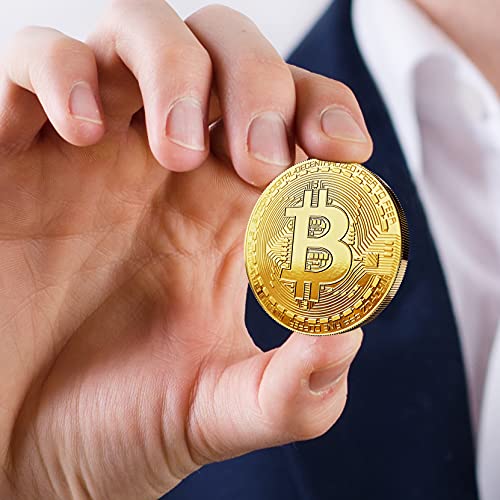 innoGadgets Physical Bitcoin Plated with 24-Carat Gold. A Real Collector‘s Item with Protective case