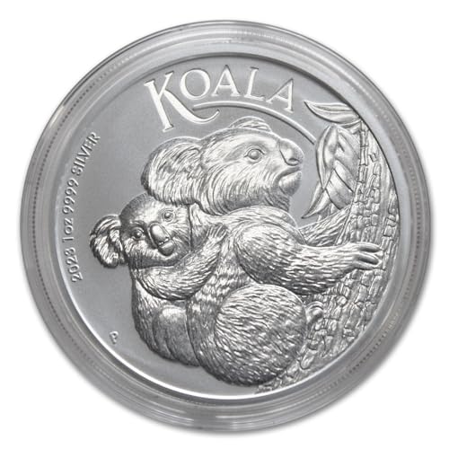 2023 P 1 oz Australian Silver Koala Coin (Brilliant Uncirculated in Capsule) and Certificate of Authenticity P Seller BU