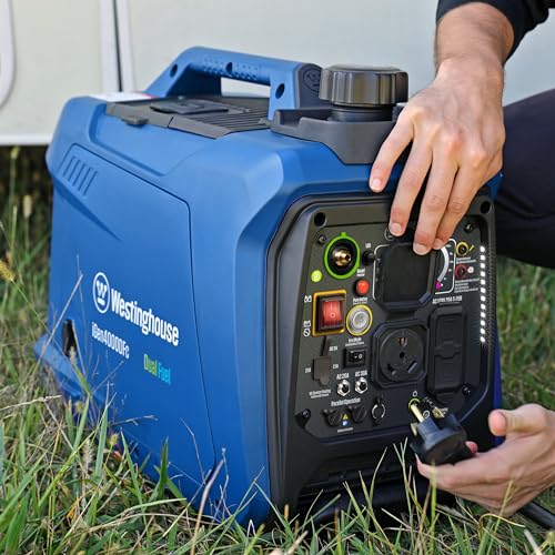 Westinghouse 4000 Peak Watt Super Quiet Dual Fuel Portable Inverter Generator, Remote Electric Start, Gas & Propane Powered, RV Ready, CO Sensor, Parallel Capable