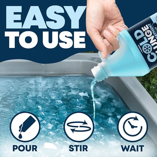 Durabasics 3in1 Cold Plunge Water Treatment – Helps Maintain Clear, Fresh-Looking Water | Cold Plunge Cleaner & Water Stabilizer | 64 -Week Supply | Easy to Use | Ice Bath Water Treatment – 64 oz