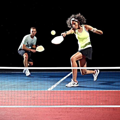 Franklin Sports Half Court Size Pickleball Net by Franklin Pickleball - Includes 10ft Net, (2) Paddles, and (2) X-40 USA Pickleball Approved Pickleballs