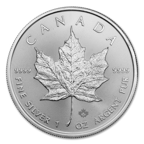 1988 - Present (Random Year) Lot of (25) 1 oz Silver Canadian Maple Leaf Coins Brilliant Uncirculated with Certificates of Authenticity $5 Seller BU