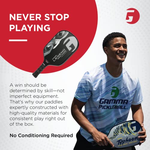 GAMMA Sports Legend NeuCore Pickleball Paddle, Fiberglass Composite Surface and Honeycomb Grip, Legend Finesse