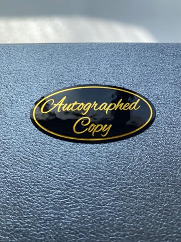 1x2 inch 300PCS Autographed Sticker Autographed by The Author Stickers for Paperback Books Novels