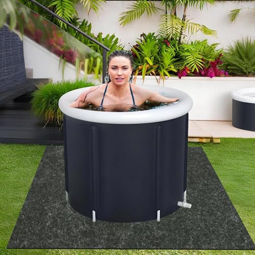 Ice Bath Mat, 50 x 70inch Cold Plunge Mat for Ice Bath Tub, Ice Bath Accessories Cold Punge Floor Mat for Ice Bath Tub Cold Plunge Accessories