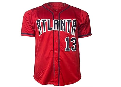 Ronald Acuna Jr. Autographed Red Baseball Jersey JSA