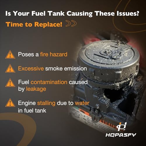 HQPASFY Fuel Gas Tank with Gas Cap Compatible with B&S 594112 Lawn & Garden Equipment Engine Fuel Tank