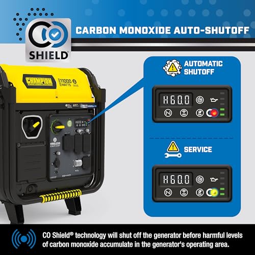 Champion Power Equipment 11,000-Watt Wireless Remote Start Home Backup Portable Inverter Generator with Quiet Technology and CO Shield