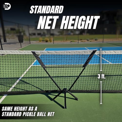 Dinkaroo™ Mini Portable Practice Pickleball Net – Pop-Up Practice Net for Dinks, Volleys & Warm-Ups – Lightweight, Compact, and Travel-Ready (Patent Pending)