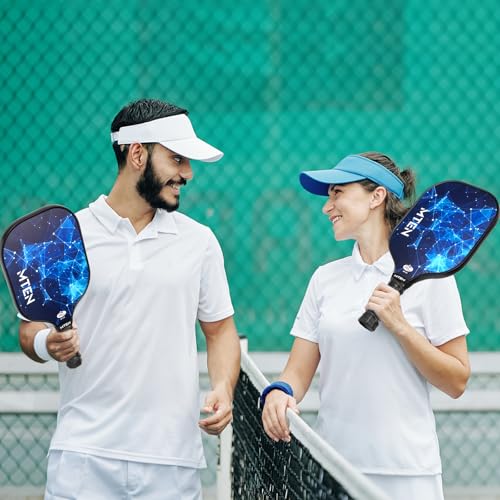MTEN Pickleball Paddles Set of 2, USAPA Approved Fiberglass Surface Pickleball Set with 2 Pickleball Rackets, Pickle Ball Paddle Set for Beginners & Pros