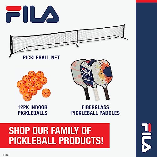 FILA Pickleball Paddles Set - 2 Wooden Paddles, 2 Balls & Bag for Pickleball Equipment, 2 Pack - Rally