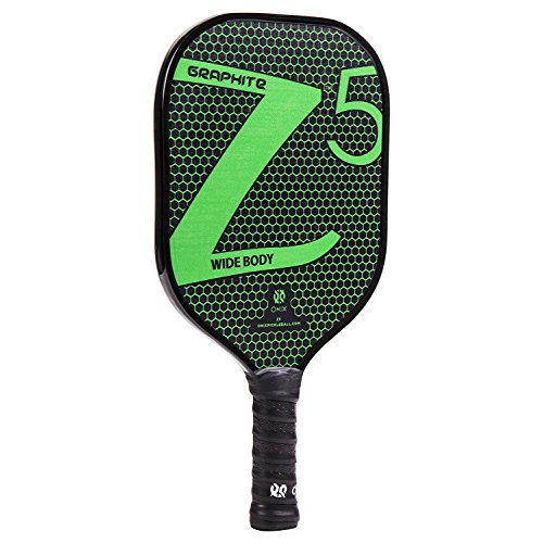 Onix Z5 Graphite Pickleball Paddle (Green) with Cushion Grip and Green Paddle Cover