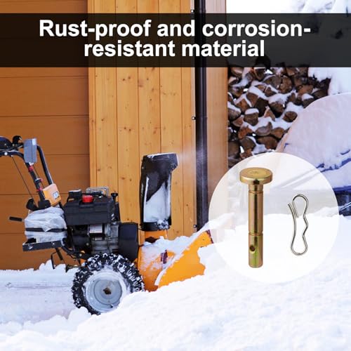 Potiarey Shear Pins and Cotter Pins Fit for MTD Snowblower - Shear Pins 30pcs and Cotter Pins 30pcs Compatible for Cub Cad et Troy Bilt Craftsman 24" 26" Snow Thrower, Replace 738-04124A 714-04040