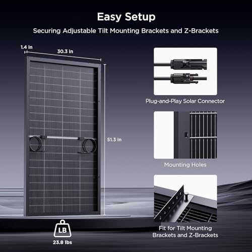 Callsun N-Type 16BB 400W Bifacial Solar Panel, 2Pcs 200 Watt Solar Panel 12V, 25% High Efficiency, Dual-module Parallel Anti-Shade Design, for RV Van Marine Home Rooftop Off-Grid Systems (2 Pack 200W)