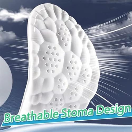 4D Cloud Technology Insole - Super Soft Comfort Insoles, Soft Foot Protection Cloud Feeling Insole, U-Shape Memory Foam Insoles, 4D Sports Memory Foam Insoles (Green, Men 10.5-11.5/Women 12-13)