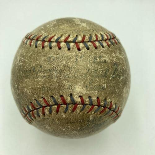 Babe Ruth & Lou Gehrig Dual Signed 1920's Official American League Baseball PSA - Autographed Baseballs