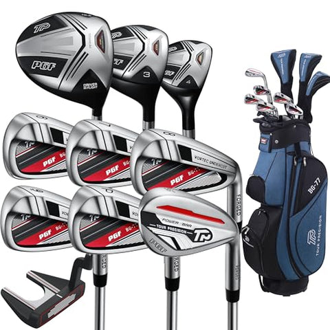 PGF Labs Men's Gold TP BG-77 Complete Golf Club Package Set [14-Pieces][Flex: Regular] [Hand: Right] [Length: Standard]