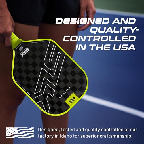 Selkirk Sport SLK Halo Control XL Pickleball Paddle | Carbon Fiber Pickleball Paddles with a Rev-Core Power Polymer Core | Designed for Ultimate Spin & Power | Green
