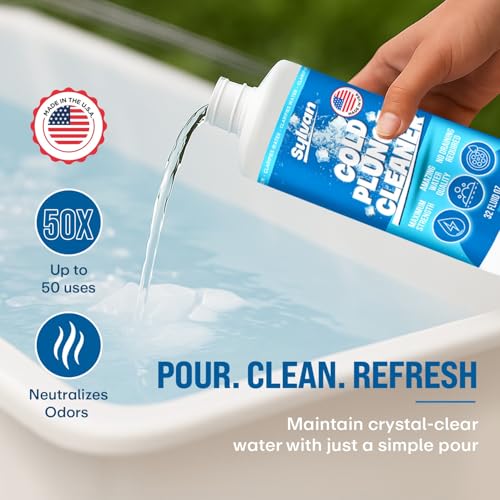 Sylvan Cold Plunge Cleaner | 32 Oz | 50+ Uses | Made in USA | Ice Bath Cleaner | Refines & Refreshes Your Ice Tub