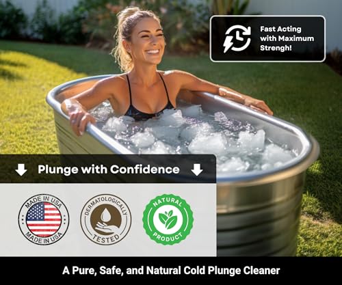 Alaskey All-in-One Cold Plunge Water Treatment – Cleaner, Clarifier, Softener & Stabilizer with Natural Chitosan for Fresh, Crystal-Clear Ice Baths | Advanced Odor Prevention