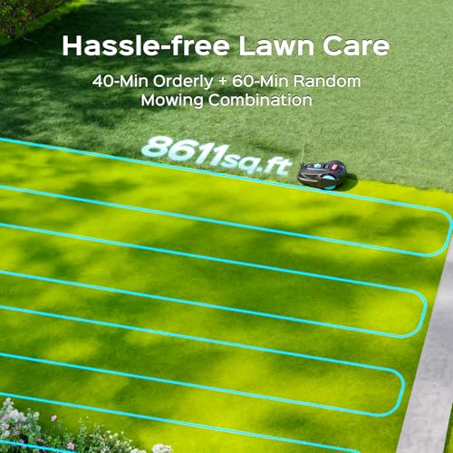 YARDCARE 2026 M800Plus GPS+3D Vision Cordless Robot Lawn Mower with Bow-Shaped Path Mowing, APP Control, Robotic Lawnmower with Obstacle Avoidance, Auto-Charging for Lawns up to 8611 sq.ft