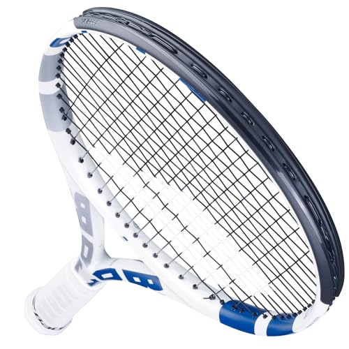 Babolat Boost Drive Wimbledon Strung Tennis Racquet (White/Blue) (4 1/8" Grip)