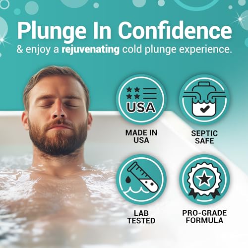 Bio Ouster 3in1 Weekly Cold Plunge Water Treatment - Cleaner, Clarifier, and Softener for Cold Plunge and Ice Bath - Water Stabilizer for Fresh, Crystal Clear Water - Made in USA (32oz)