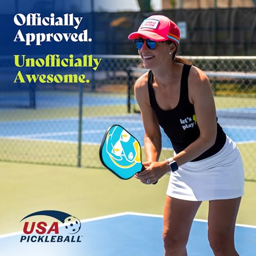 Swinton Pickleball Paddles, USAPA Approved Carbon Fiber Pickleball Paddle for Power, Control & Spin, Advanced Sweet Spot Textured Surface for Precision Shots Comfortable Anti-Slip Grip for Men & Women
