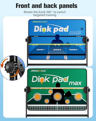 jwviachal Portable Pickleball Trainer - Solo Practice Rebounder with Adjustable Stand, Perfect for Dink Mastery