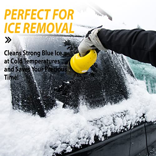 ZONETECH Electric Snow Ice Scraper USB Rechargeable - Premium Quality Automotive Portable Cordless for Car Windshield Glass Frost Removal, Defrosting Deicing Cleaning Tool Christmas Stocking Stuffer