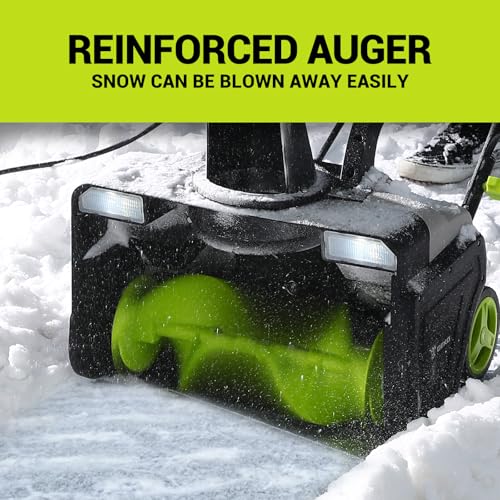 Corded Snow Blower:15A Motor, 20-Inch Electric Snow Blower, Electric Snow Shovel with 25ft Throwing Distance, Dual LED Lights, 3300rpm Snow Thrower DEKOPRO