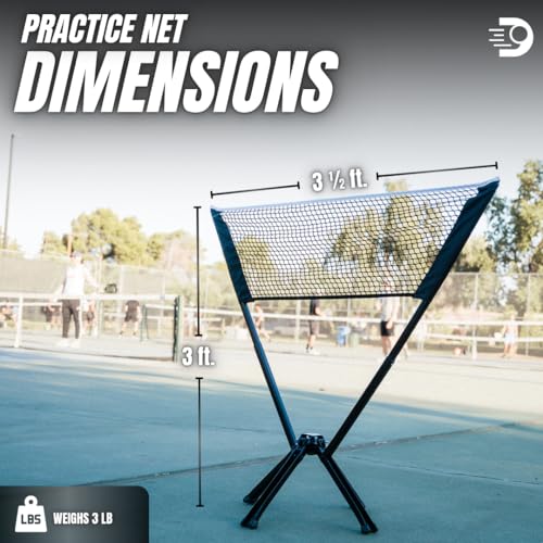 Dinkaroo™ Mini Portable Practice Pickleball Net – Pop-Up Practice Net for Dinks, Volleys & Warm-Ups – Lightweight, Compact, and Travel-Ready (Patent Pending)