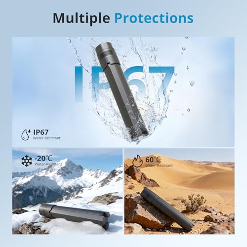 Starlink Mini Battery Pack– 166Wh/45,000mAh Power Bank Up to 6-Hour Runtime, All-in-One Battery & Tripod Stand, Stable Output for Outdoor Camping & Remote Work, IP67 Waterproof